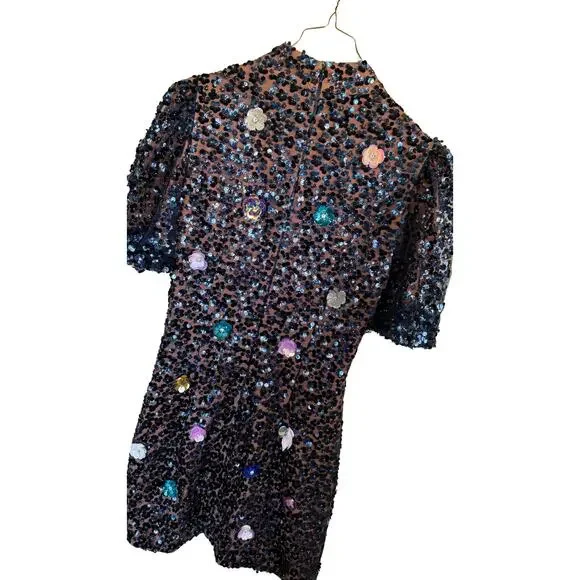 Queen Of Sparkles Sequin Mini Dress - Picture 3 of 12